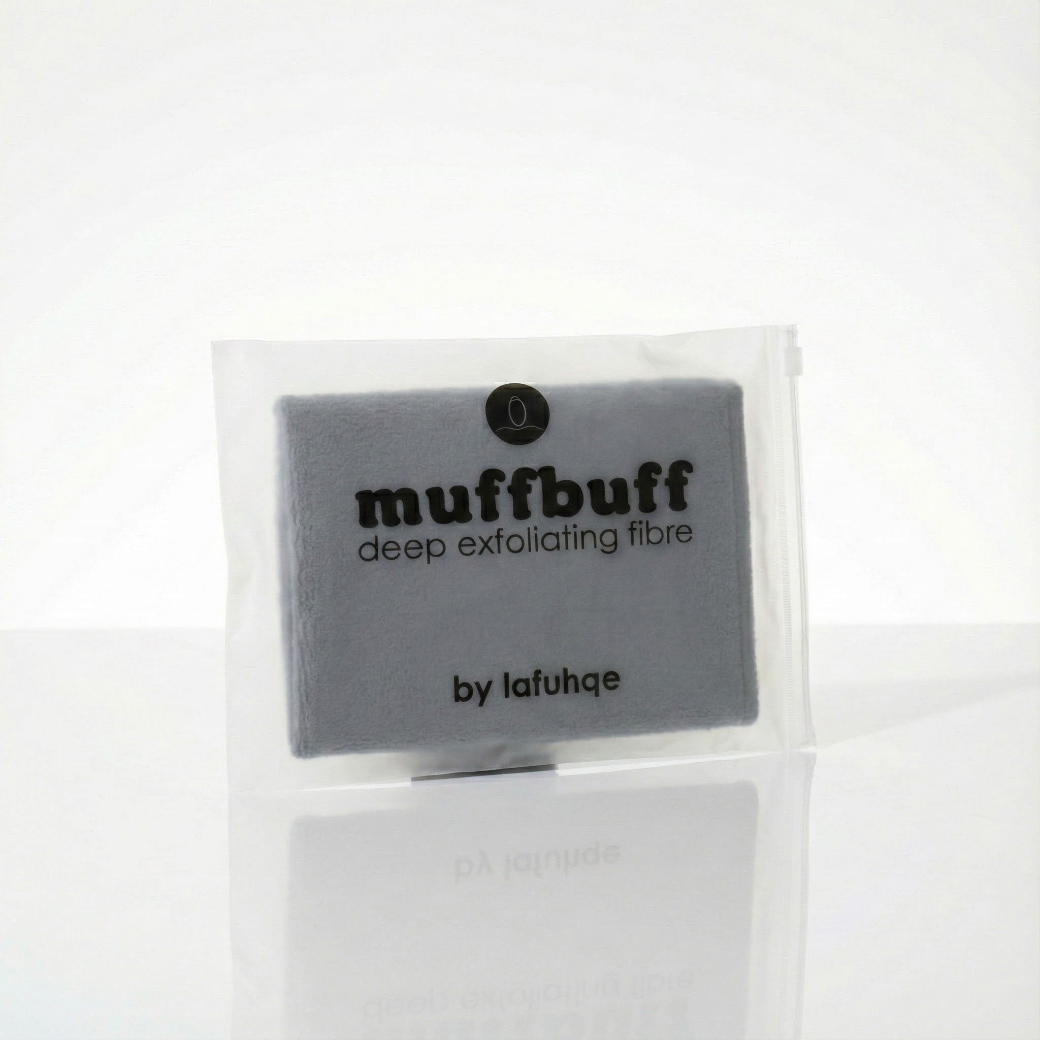 Muffbuff deep exfoliating fibre product in packaging on a white background